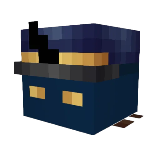 trebl3 Minecraft avatar head, 3D render