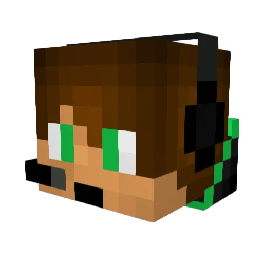 treco990 Minecraft avatar head, 3D render