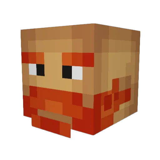 tredontho Minecraft avatar head, 3D render