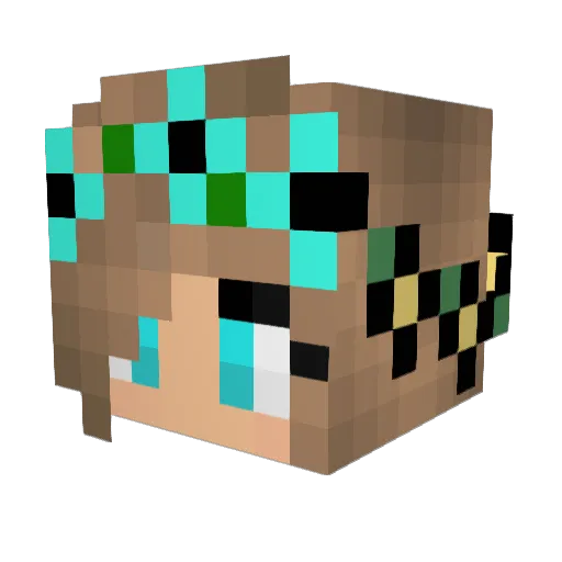 tree232323 Minecraft avatar head, 3D render