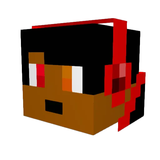 treeap Minecraft avatar head, 3D render