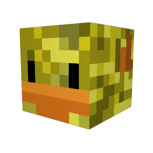 treecup Minecraft avatar head, 3D render
