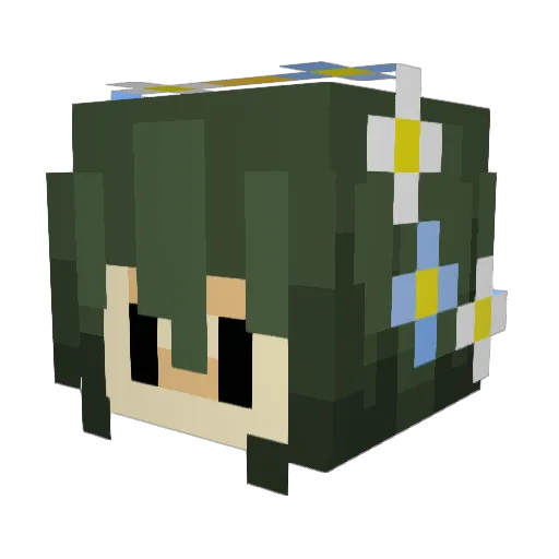 treehousecity Minecraft avatar head, 3D render