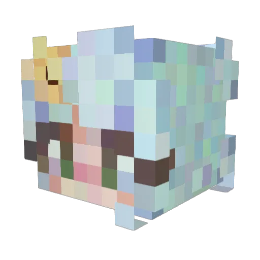treejadey Minecraft avatar head, 3D render