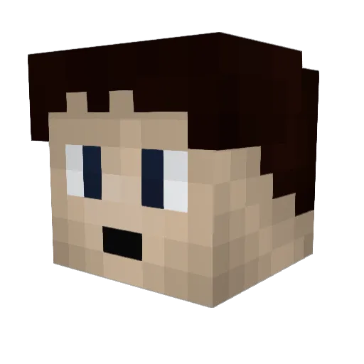 treiiii Minecraft avatar head, 3D render