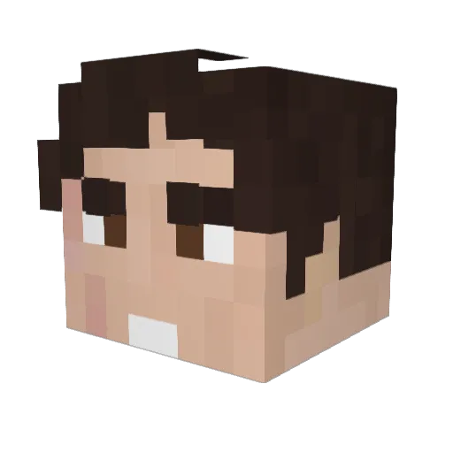 trekerferris Minecraft avatar head, 3D render