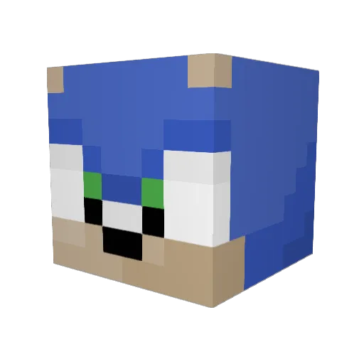 treknomancer Minecraft avatar head, 3D render