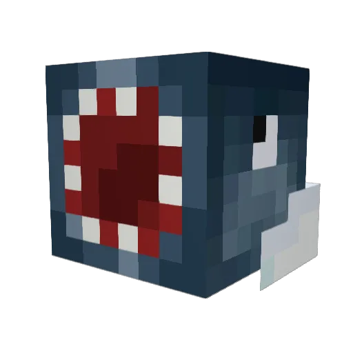trelo_squid Minecraft avatar head, 3D render