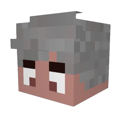 trelosao Minecraft avatar head, 3D render