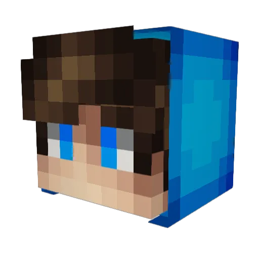 tremendapinga Minecraft avatar head, 3D render