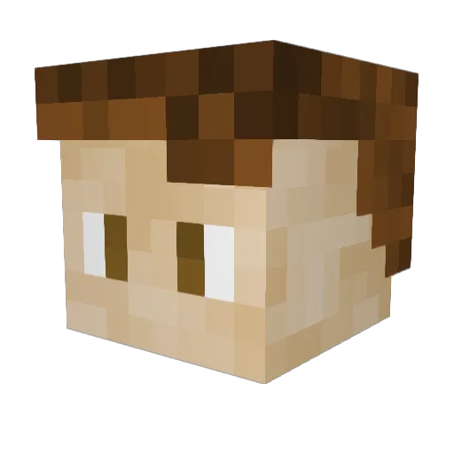 tremra Minecraft avatar head, 3D render