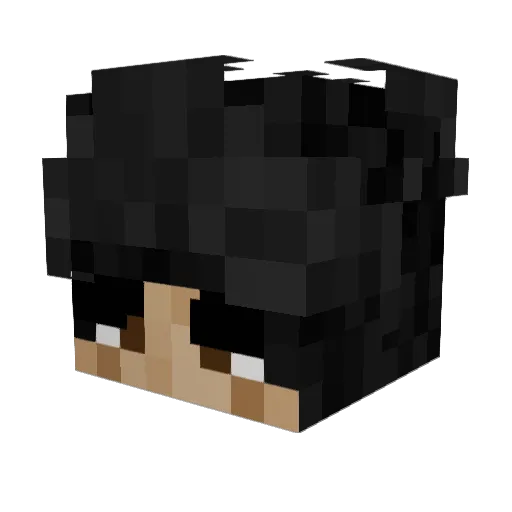 tremulants Minecraft avatar head, 3D render
