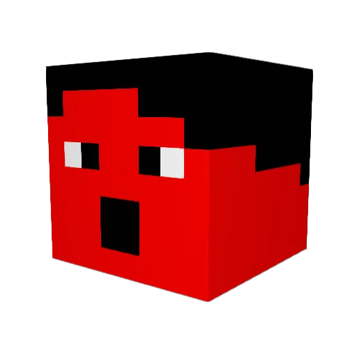trendpanda Minecraft avatar head, 3D render