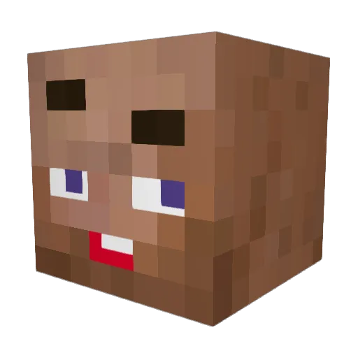 trenerpersonalny Minecraft avatar head, 3D render