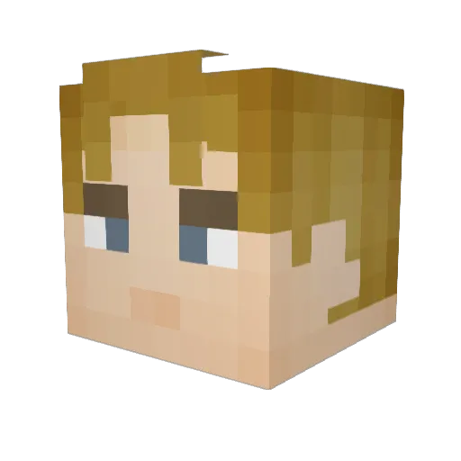 trentjd Minecraft avatar head, 3D render