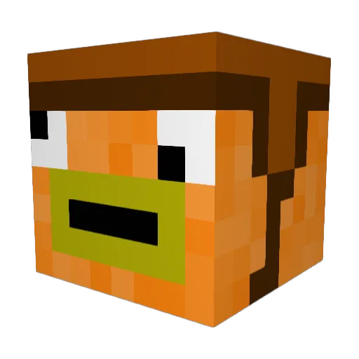 trentonballs Minecraft avatar head, 3D render