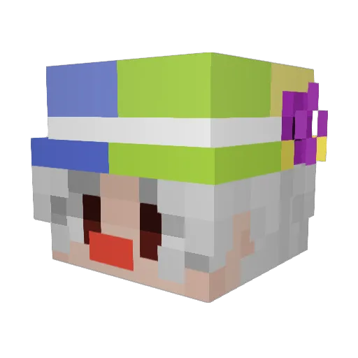 trepids Minecraft avatar head, 3D render