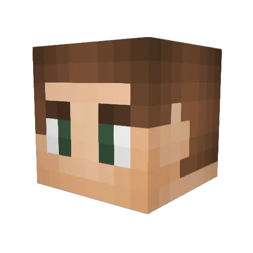 tresanator Minecraft avatar head, 3D render