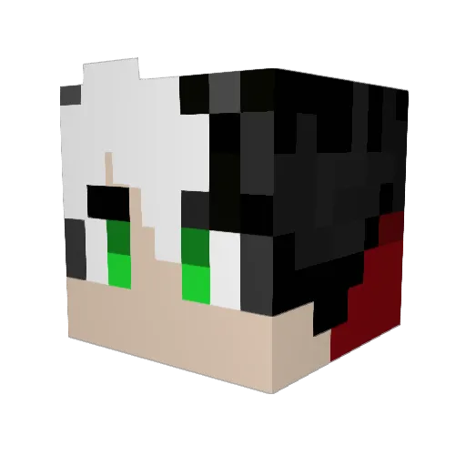 tresemmestg Minecraft avatar head, 3D render
