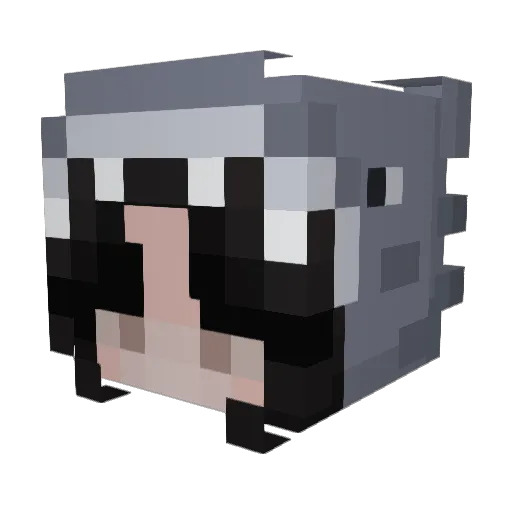 treshiu Minecraft avatar head, 3D render
