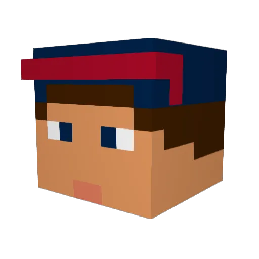 treshoun29 Minecraft avatar head, 3D render