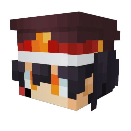 trespite Minecraft avatar head, 3D render