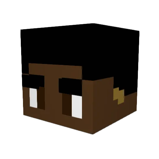 tretrizzle Minecraft avatar head, 3D render