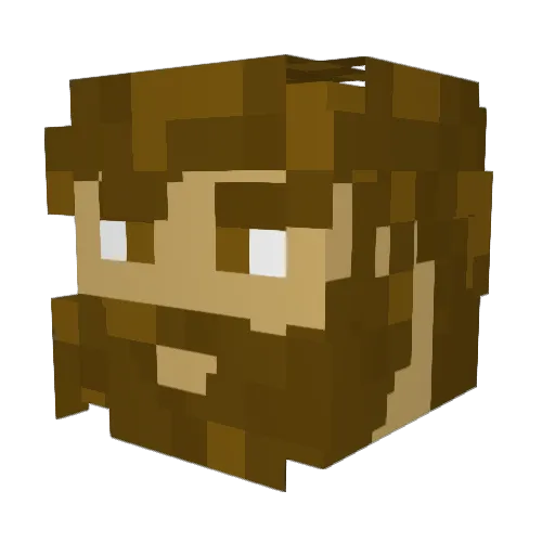 trevmoneyyy Minecraft avatar head, 3D render
