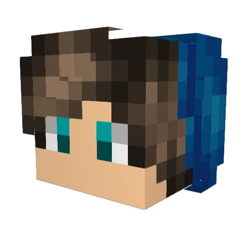 trevorlicious Minecraft avatar head, 3D render