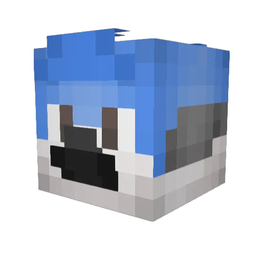 trewly123 Minecraft avatar head, 3D render