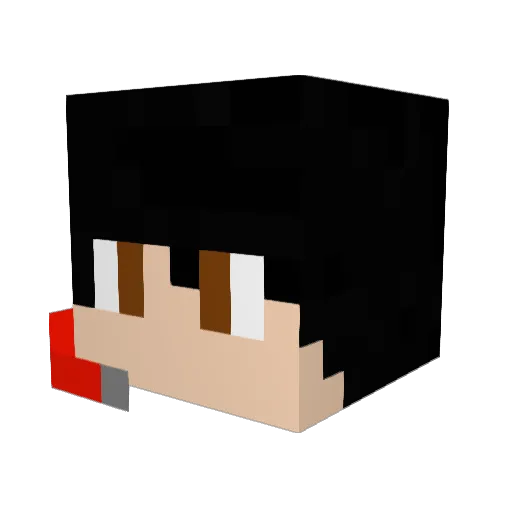 trex00a Minecraft avatar head, 3D render