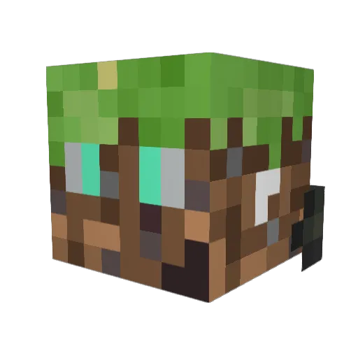 trex123456789 Minecraft avatar head, 3D render