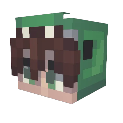 trexbeast2 Minecraft avatar head, 3D render