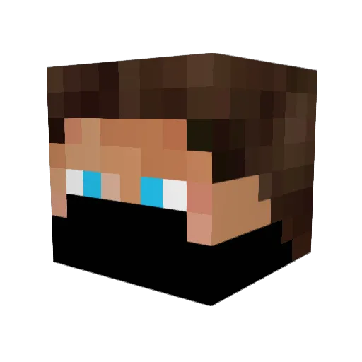 trexfighter Minecraft avatar head, 3D render