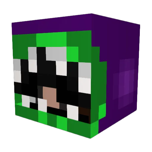 trexplatano Minecraft avatar head, 3D render