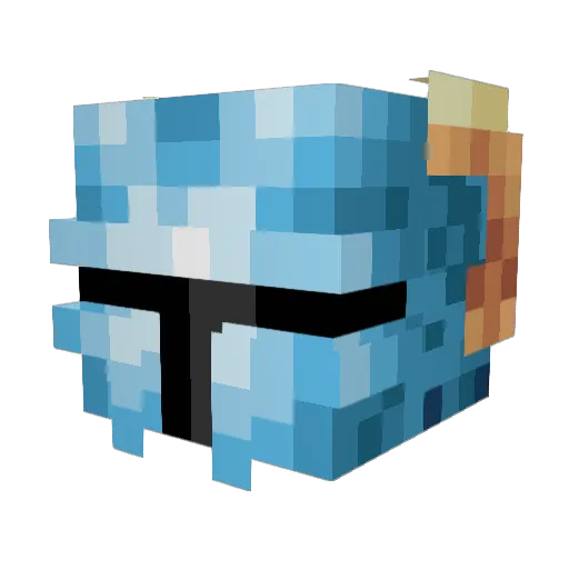 trexsk8ter Minecraft avatar head, 3D render