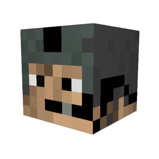 trey0308 Minecraft avatar head, 3D render