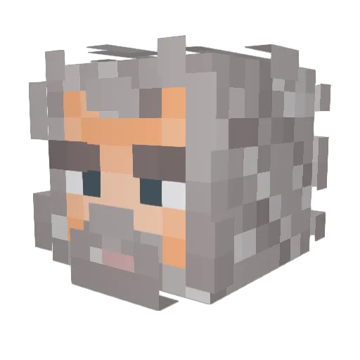treyday_1 Minecraft avatar head, 3D render