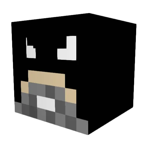 treyhyphen Minecraft avatar head, 3D render