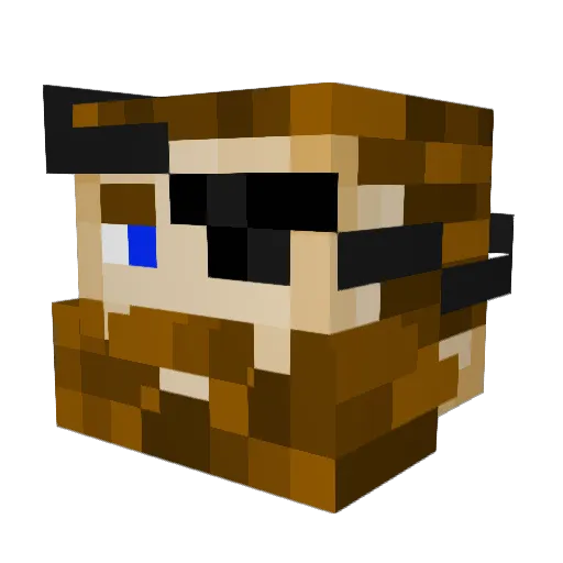 treylaramore Minecraft avatar head, 3D render