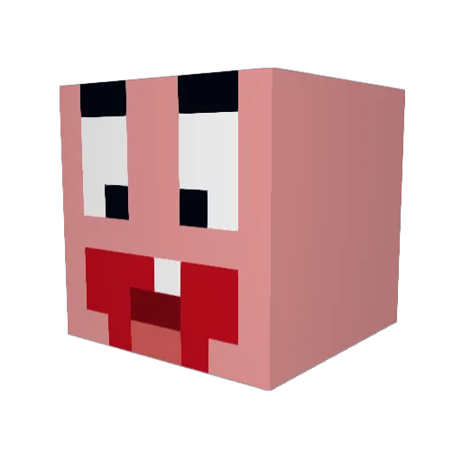 treyramirez Minecraft avatar head, 3D render
