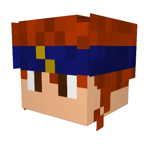treythefrey Minecraft avatar head, 3D render