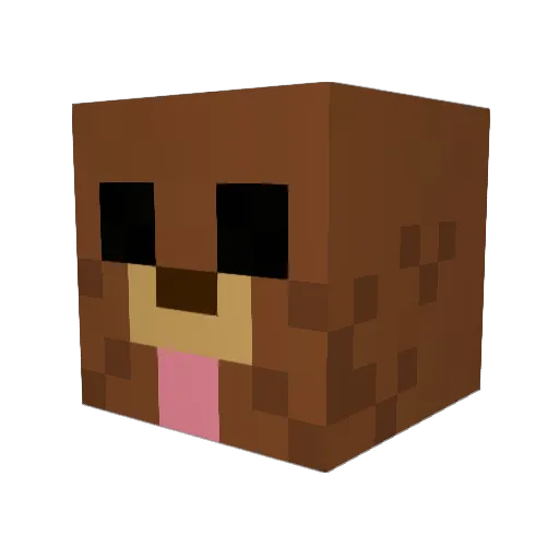 treyybear Minecraft avatar head, 3D render