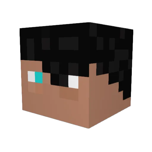 trhathaway Minecraft avatar head, 3D render