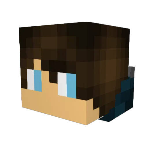 tribalthomas Minecraft avatar head, 3D render