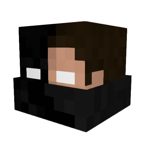 triban Minecraft avatar head, 3D render