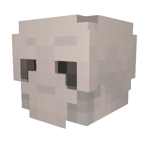 triby_ Minecraft avatar head, 3D render