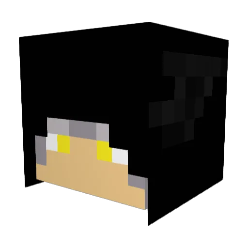 tricemarc Minecraft avatar head, 3D render