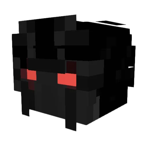 trichord Minecraft avatar head, 3D render