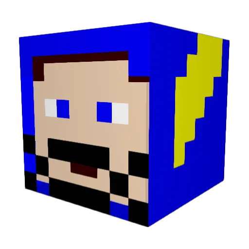 tricialynne82 Minecraft avatar head, 3D render
